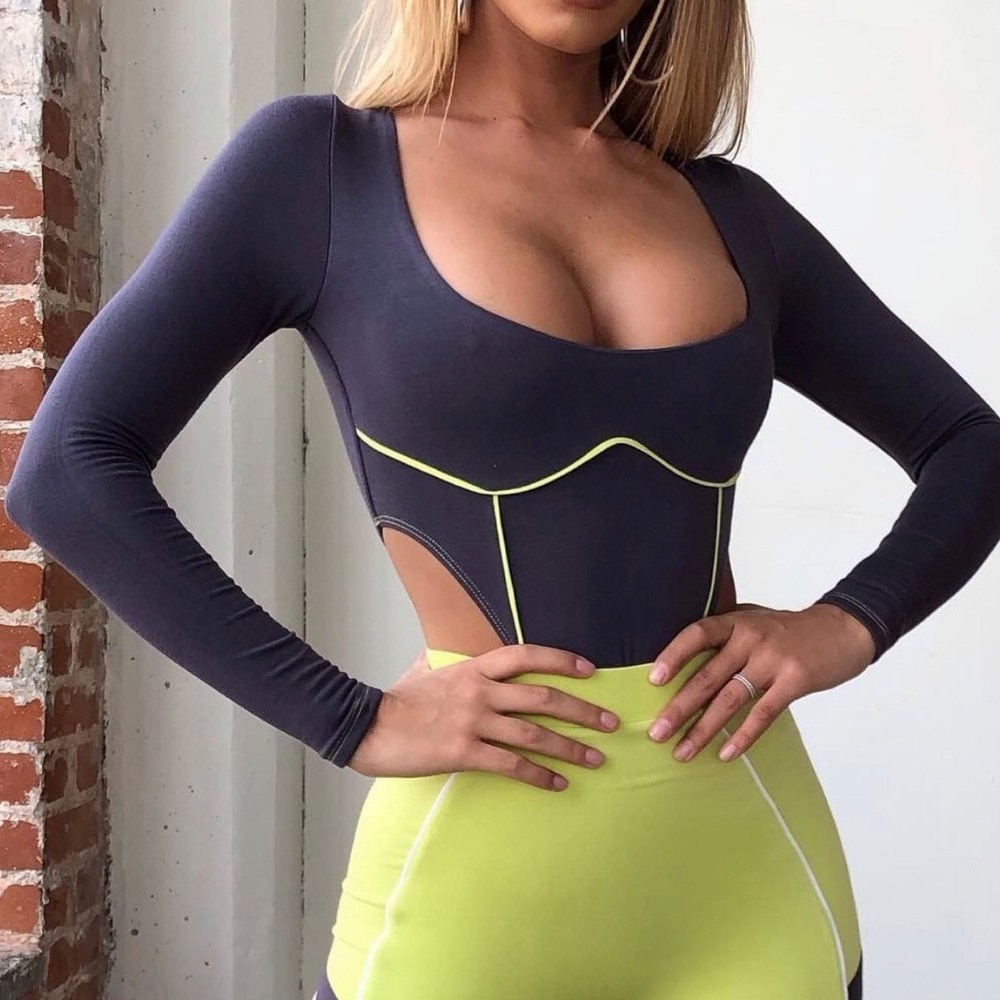 High rise bodysuit
